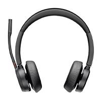 Diadema HP Poly 77Y98AA voyager 4320 / Microsoft teams, inalambrica, Bluetooth, binaural, USB-a dongle BT700, alcance 50M, hasta 24 H de conversacion, hasta 2 dispositivos sin base de carga