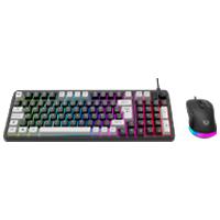Kit gamer Balam Rush squad conquest KG515 / Teclado - Mouse / Alambrico / Iluminacion RGB / Anti-ghosting / Multimedia / 97 teclas / Español / WIN / 7200 DPI ajustable / Optico / Negro / BR-940443