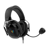 Audifonos gamer Balam Rush aviator level HA757 / Diadema alambrica / PC - Disp moviles - Consolas / Sonido estereo / Microfono omnidireccional / RGB personalizable / Negro / BR-941167