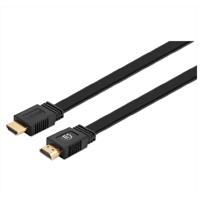 Cables / Manhattan / 355643 / Cable HDMI plano de alta velocidad con Ethernet