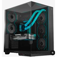 Gabinete gamer Balam Rush tank majestic 7600 / Media torre / ATX / Micro ATX- mini ITX / Ventiladores ARGB / Triple panel de cristal templado / Negro / BR-941495