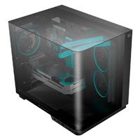 Gabinete gamer Balam Rush tank expert curve 6800 / Media torre / ATX - Micro ATX - ITX / Ventiladores ARGB incluye 3X 120 mm / Panel curvo de cristal templado / Negro / BR-941570