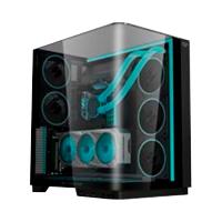 Gabinete gamer Balam Rush tank expert curve 7800 / Media torre / ATX / Micro ATX- mini ITX / Ventiladores ARGB y tiras LED / Panel curvo de cristal templado / Negro / BR-941556