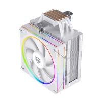 Enfriamiento de aire gamer Balam Rush heliux PRO HEX50 / Disipador / TDP 220 W / Compatibilidad universal AMD - Intel / ARGB personalizable / 4 pipas / Ventilador 120 mm / Blanco / BR-942058
