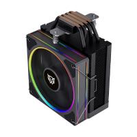 Enfriamiento de aire gamer Balam Rush heliux PRO HEX50 / Disipador / TDP 220 W / Compatibilidad universal AMD - Intel / ARGB personalizable / 4 pipas / Ventilador 120 mm / Negro / BR-942041