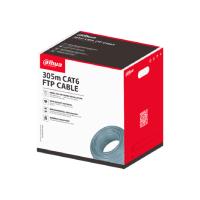 Cable UTP / Dahua / DH-PFM920I-6F-C / Bobina de 305M / FTP CAT6, alimentacion a traves de Ethernet / Material conductor de cobre libre de oxigeno de alta pureza / Cubierta exterior de PVC personalizada / CL
