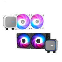 Disipador de enfriamiento liquido MS MAG coreliquid A13 240 / Black / 240MM / Intel,1700, 1851 / AMD AM5, AM4 / RGB