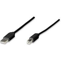 Cable USB, Manhattan,342650, a-B 1.8M, negro economico