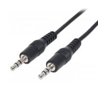 Cable audio, Manhattan,334594, estereo 3.5MM M-M 1.8M negro