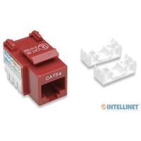 Jack, Intellinet,210478, CAT 5E de impacto keystone rojo