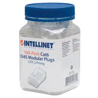 Plug RJ45, Intellinet,502344, CAT 6 UTP multifilar 100 pzas