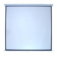 Pantalla Multimedia screen MSC-213, manual, 120 pulgadas diagonal, formato 1:1, color blanco mate, P/colgar pared o techo