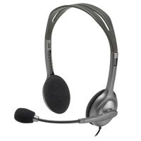 Audifonos diadema Logitech H111 jack 3.5 mm gris