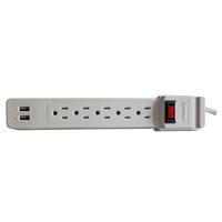 Supresor de picos Koblenz SS-550-USB, 550 joules, 5 contactos aterrizados, 2 puertos USB. 1 año de garantia. SKU 00-5333-000
