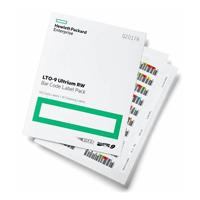 HPE paquete de etiquetas con codigo de barras LTO-7 ultrium RW