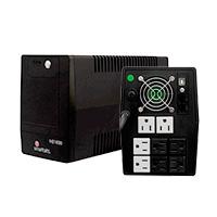 No-break interactivo SmartBitt SBNB1800 1800VA / 900W, clavija NEMA 5-15p, 8 contactos, tipo NEMA 5-15R, 4 con respaldo de bateras, regulacion y supresion de picos y 4 con regulacion RJ11 y USB